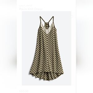 Green and White Stitchfix Layla Jayde Paula Knit Dress, size XL